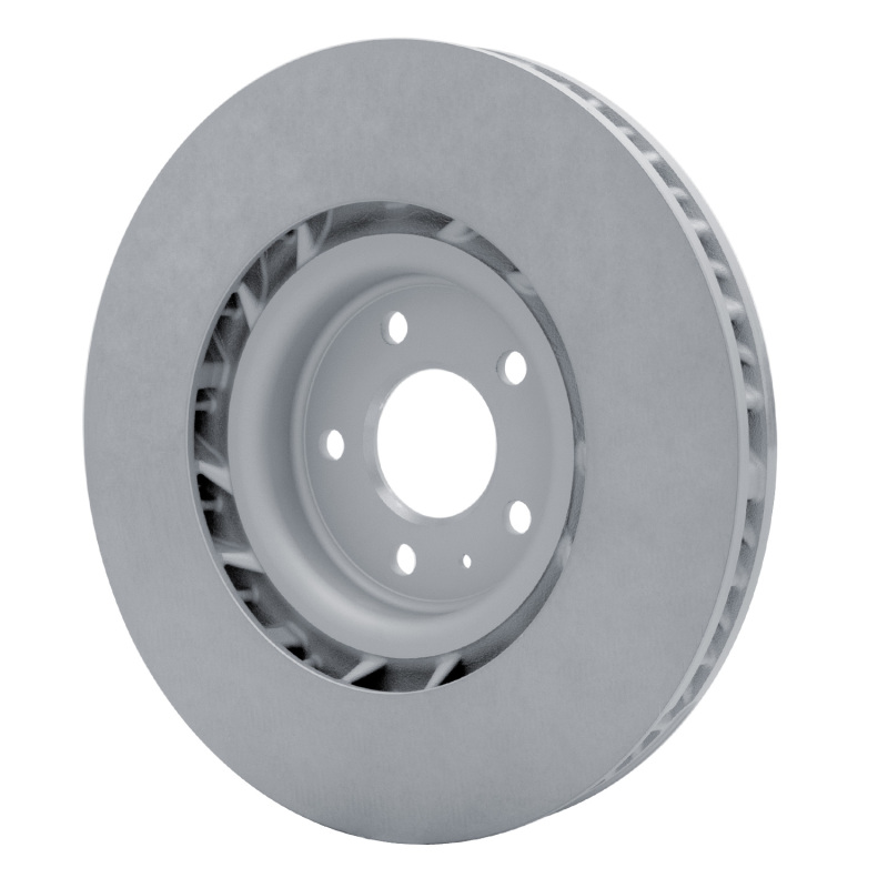 Porsche Macan Brake Rotor (1) - Front Right - R1 Concepts - Slotted Carbon Alloy GeoMET - `15-`23